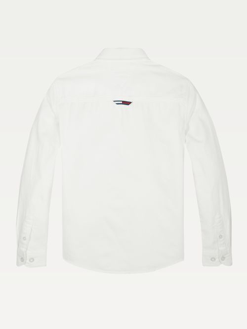 camisa blanca tommy hilfiger niño