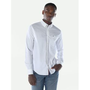 

CAMISA TOMMY HILFIGER COLOR BLANCO SLIM FIT BOLSILLO DE HOMBRE talla: M