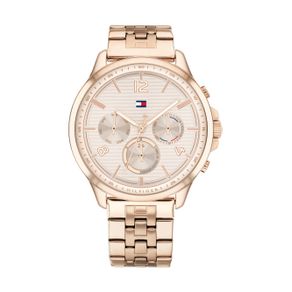 

Reloj Tommy Hilfiger Biseleado Oro Rosado Talla: ÚNICA