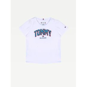 

Playera Tommy Hilfiger Con Logo De Satén Para Niña Talla: 3