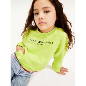 

Sudadera Tommy Hilfiger Essential En Felpa De Algodón Para Niña Talla: 4