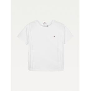 

PLAYERA TOMMY HILFIGER DE PUNTO MOTEADO CON RAYAS TONALES DE NIÑA Talla: 10