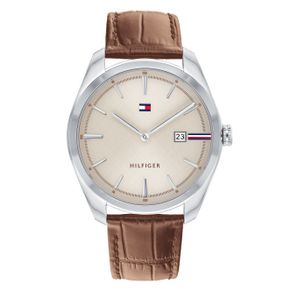 

Reloj Tommy Hilfiger Claro Con Brazalete De Piel Camel Talla: ÚNICA