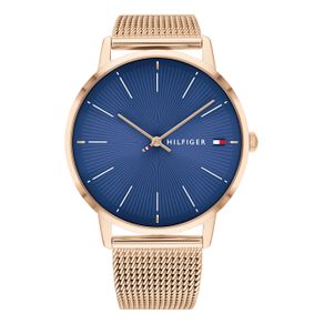 

Reloj Tommy Hilfiger Dorado Con Azúl Eléctrico Talla: ÚNICA