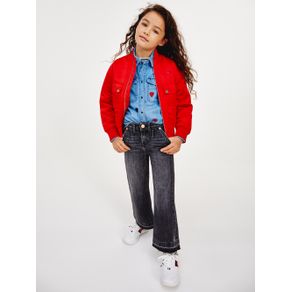 

Chamarra Tommy Hilfiger Varsity Estilo Bomber Para Niña Talla: 4