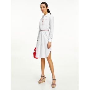 

Vestido Tommy Hilfiger Camisero Midi Con Cinturón Talla: 42