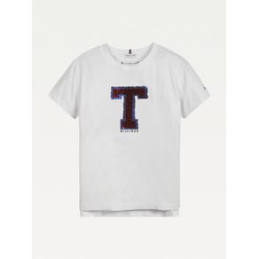 

Camiseta Tommy Hilfiger Con Logo De Lentejuelas Reversibles Para Niña Talla: 4