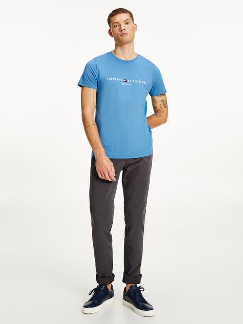 Camiseta-de-algodon-organico-con-logo-Tommy-Hilfiger
