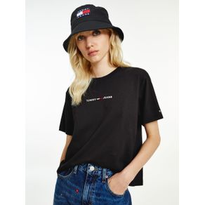 

PLAYERA TOMMY JEANS DE ALGODÓN ORGÁNICO CON LOGO BORDADO DE MUJER Talla: XL