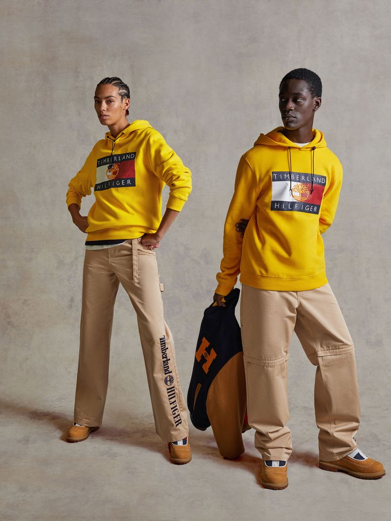 Sudadera Con Capucha Y Bandera De Doble Género Tommyxtimberland | Tommy  Hilfiger - Tienda en Línea
