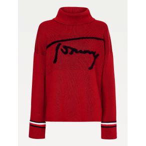 

SUÉTER TOMMY HILFIGER DE CUELLO VUELTO CON LOGO DE MUJER Talla: XL