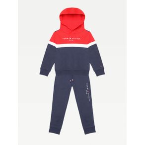 

SET DE JOGGERS Y SUDADERA TOMMY HILFIGER CON GORRO PARA NIÑO DE NIÑO Talla: 12