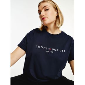 

PLAYERA TOMMY HILFIGER ESSENTIAL CURVE CON LOGO BORDADO DE MUJER Talla: 46