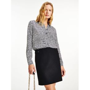 

CAMISA TOMMY HILFIGER ESTAMPADA DE CORTE REGULAR DE MUJER Talla: 34