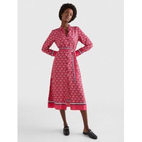 

VESTIDO TOMMY HILFIGER MIDI CON ESTAMPADO GEOMÉTRICO DE MUJER Talla: 32