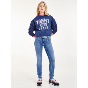 

SUDADERA TOMMY JEANS CROPPED CON LOGO DESTEÑIDO DE MUJER Talla: S