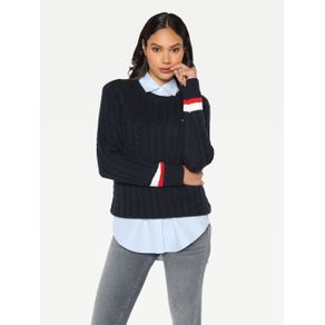 

SUÉTER TOMMY HILFIGER CON LÍNEAS DE MUJER Talla: XL
