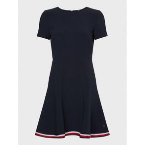 

VESTIDO TOMMY HILFIGER DE CORTE EVASÉ CON CINTA DISTINTIVA DE MUJER Talla: 32