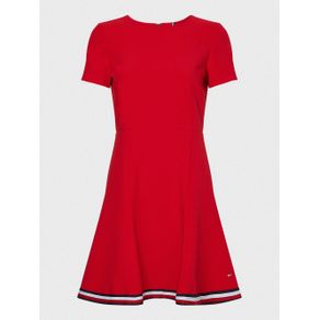 

VESTIDO TOMMY HILFIGER DE CORTE EVASÉ CON CINTA DISTINTIVA DE MUJER Talla: 34