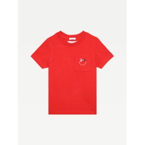 

PLAYERA TOMMY HILFIGER DE ALGODÓN RECICLADO CON LOGO SMILEY PARA NIÑOS Talla: 12