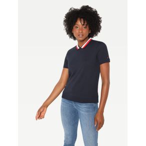 

POLO TOMMY HILFIGER CON DETALLE EN CONTRASTE DE MUJER Talla: XS