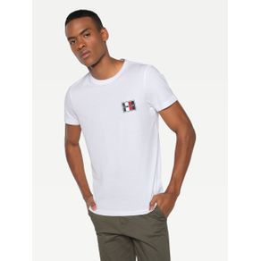 

PLAYERA TOMMY HILFIGER CON BANDERA DE TOMMY BORDADA DE HOMBRE Talla: S