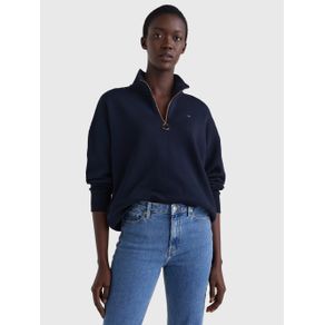 

SUDADERA TOMMY HILFIGER DE CORTE AMPLIO CON MEDIA CREMALLERA DE MUJER Talla: XL
