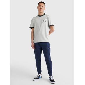 

PLAYERA TOMMY JEANSS CON RIBETE EN EL CUELLO Y LAS MANGAS DE HOMBRE Talla: S