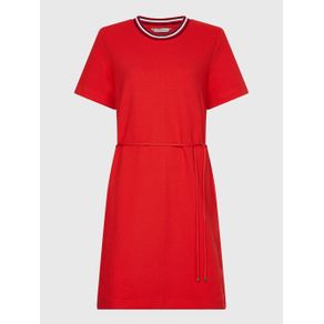 

VESTIDO TOMMY HILFIGER PLAYERAS TEXTURIZADO DE CORTE AMPLIO DE MUJER Talla: 32