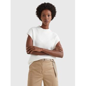 

CHALECO TOMMY HILFIGER DE PUNTO TRENZADO CON CUELLO PERKINS DE MUJER Talla: M