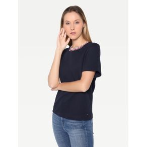 

BLUSA TOMMY HILFIGER CON CUELLO DE LÍNEAS DE MUJER Talla: 32