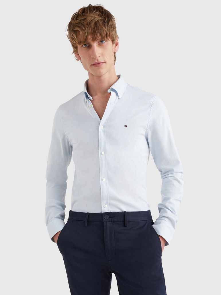 Tommy Hilfiger Essential Garment Dye Camisa para Hombre 