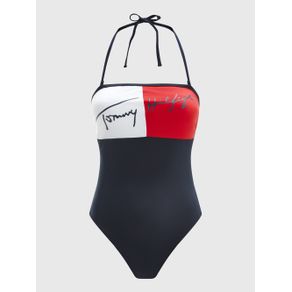 

Traje Tommy Hilfiger De Baño Color Block Estilo Bandeau Talla: XS
