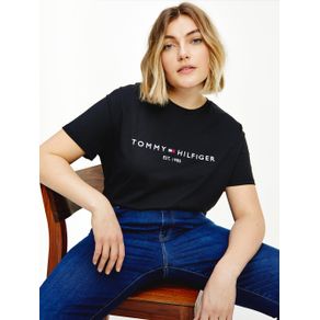 

PLAYERA TOMMY HILFIGER ESSENTIAL CURVE CON LOGO BORDADO DE MUJER Talla: 46