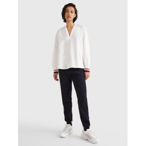 

BLUSA TOMMY HILFIGER CON PUÑOS DISTINTIVOS DE MUJER Talla: 32