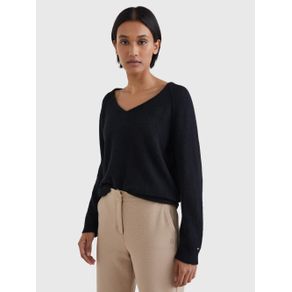 

SUÉTER TOMMY HILFIGER DE CORTE AMPLIO CON CUELLO DE PICO DE MUJER Talla: L