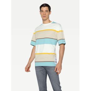 

PLAYERA TOMMY JEANS DE RAYAS EN ALGODÓN ORGÁNICO DE HOMBRE Talla: S