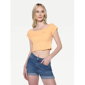 

PLAYERA TOMMY JEANS CROPPED DE HOMBROS CAÍDOS DE MUJER Talla: XL