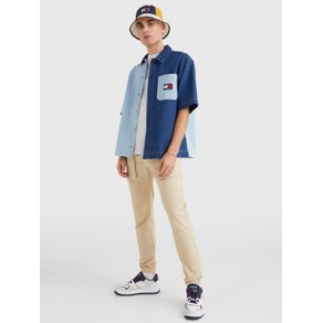 

CAMISA TOMMY JEANS DE MANGA CORTA DENIM BITONAL DE HOMBRE Talla: XL