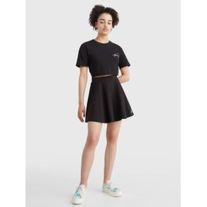 

MINIFALDA TOMMY JEANS SIGNATURE DE CORTE EVASÉ DE MUJER Talla: S