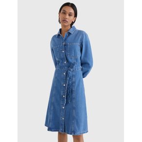 

VESTIDO TOMMY HILFIGER DENIM DE CORTE SLIM DE MUJER Talla: 32