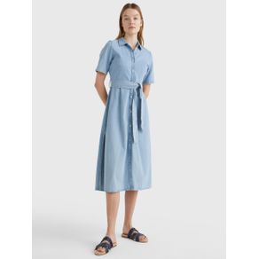 

VESTIDO TOMMY HILFIGER CAMISERO VAQUERO DE CORTE AMPLIO DE MUJER Talla: 32