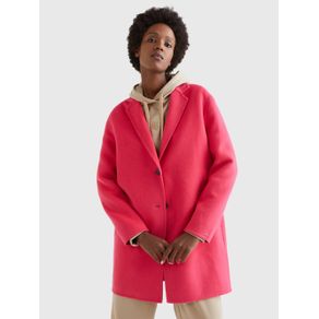 

ABRIGO TOMMY HILFIGER CON DETALLE DISTINTIVO BAJO EL CUELLO DE MUJER Talla: 32