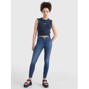 

JEANS TOMMY JEANS ERGONÓMICOS CEÑIDOS DE TALLE MEDIO DE MUJER Talla: 24