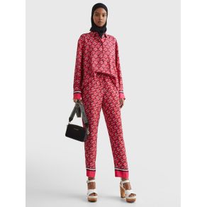 

PANTALÓN TOMMY HILFIGER AMPLIO CON ESTAMPADO GEOMÉTRICO DE MUJER Talla: 32