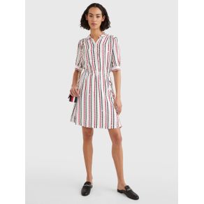 

VESTIDO TOMMY HILFIGER DE LUNARES AMPLIO CON CORTE EVASÉ DE MUJER Talla: 32