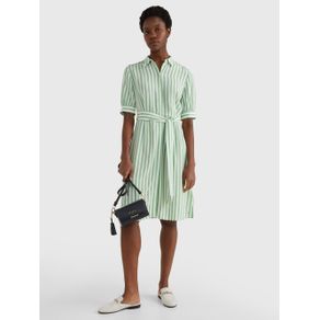 

VESTIDO TOMMY HILFIGER CAMISERO DE VISCOSA A RAYAS DE MUJER Talla: 32