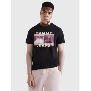 

PLAYERA TOMMY JEANS DE ALGODÓN ORGÁNICO CON ESTAMPADO DE HOMBRE Talla: XS