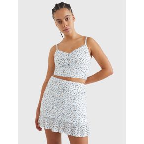 

BLUSA TOMMY JEANS FRUNCIDA DE TIRANTES CON FLORES DE MUJER Talla: L