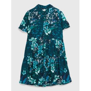 

VESTIDO TOMMY HILFIGER CAMISERO CON ESTAMPADO TROPICAL PARA NIÑA Talla: 10